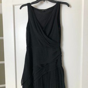 Banana republic little black dress with pleats - size 2